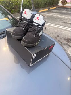 Air Jordan 5 Retro OG 'Black Metallic Reimagined'Size 10.5 Men