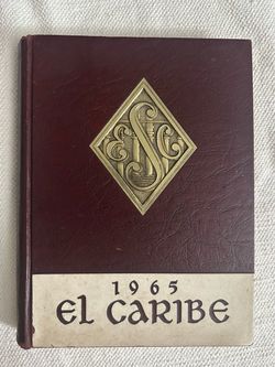 Vintage 1965 El Caribe Yearbook Central High School Santurce Puerto Rico CHS