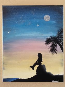 Mermaid painting 20x16 inches