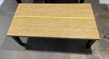 Coffee Living room Table ,Brown Wood Base