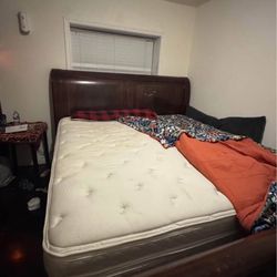 Bedroom Set With Mattress And 2 Side Tables 