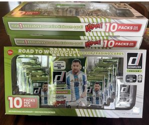2025-26 Donruss Road FIFA World Cup Soccer 10 Pack Box- Costco Exclusive-10 BOXES