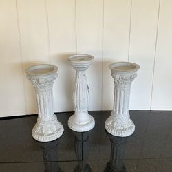3 Candle Holders 