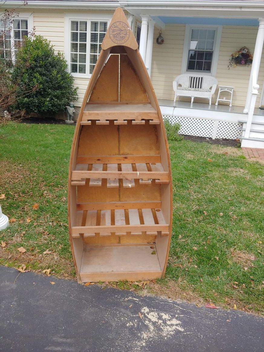 Boat with shelves