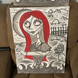 Art Drawn With Charcoal. Art Piece. Poster Sized