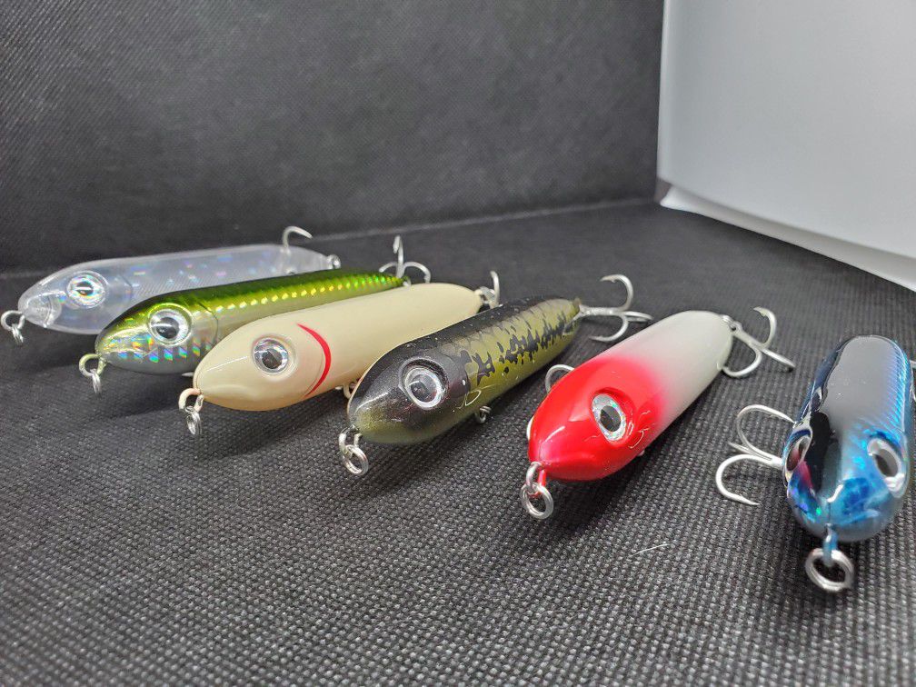 6 Fishing Lures - Top Water Spooks
