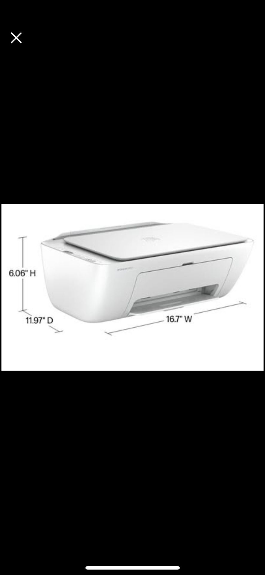 HP DeskJet 2852e Wireless All-in-One Color Inkjet Printer, Scanner, Copier