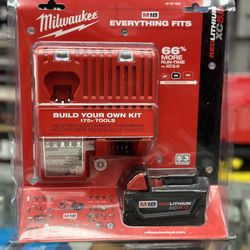 Milwaukee M18 5.0Ah Battery & Charger 