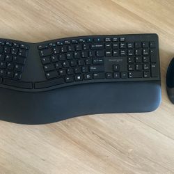 Kensington Pro Fit Ergonomic Wireless Keyboard and Mouse - Black (K75406US)