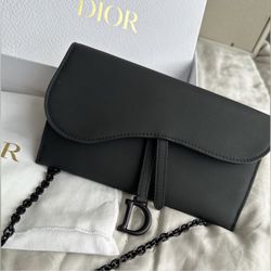 Dior Saddle Wallet On A Chain