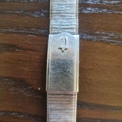 VINTAGE ORIGINAL ACCUTRON WATCH BAND  SILVER STAINLESS STEEL 