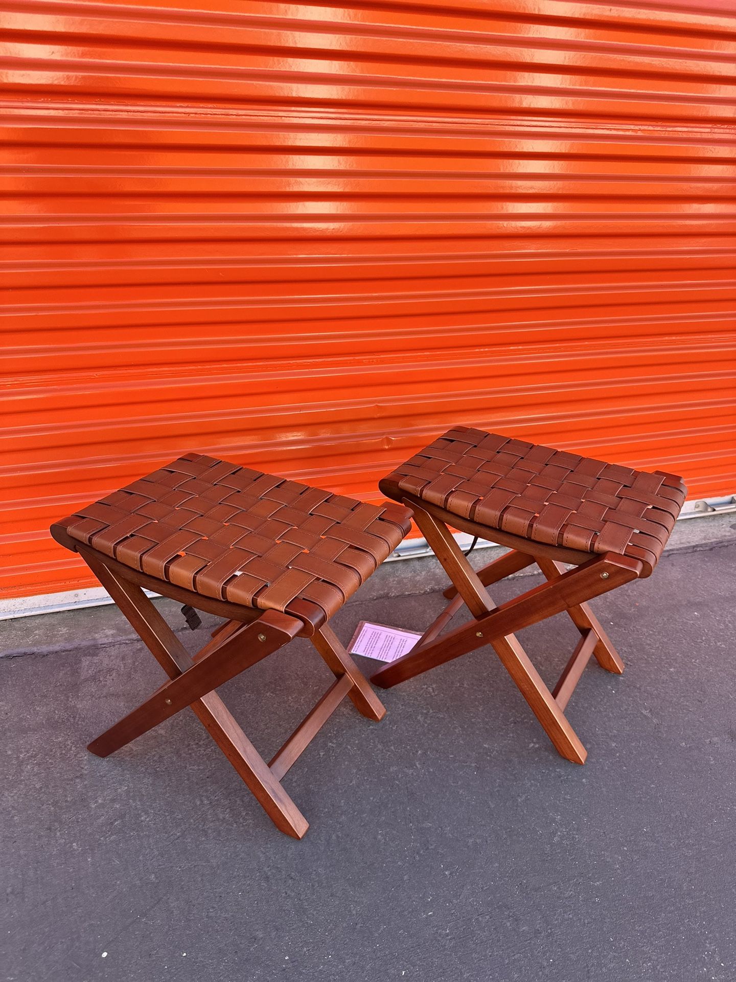 Sabino Folding Ottomans (2)