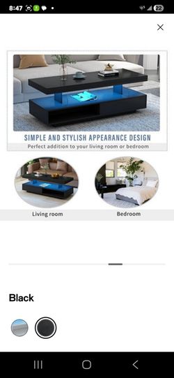 Black modern coffee table