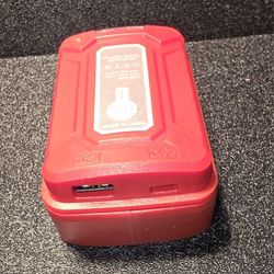 "Milw Red" 18v Battery Adapter /w USB Ports and LED Light