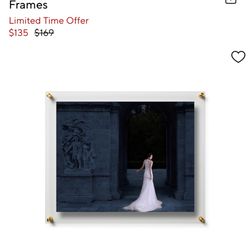 9 Pottery Barn Floating Double Panel Acrylic Frames