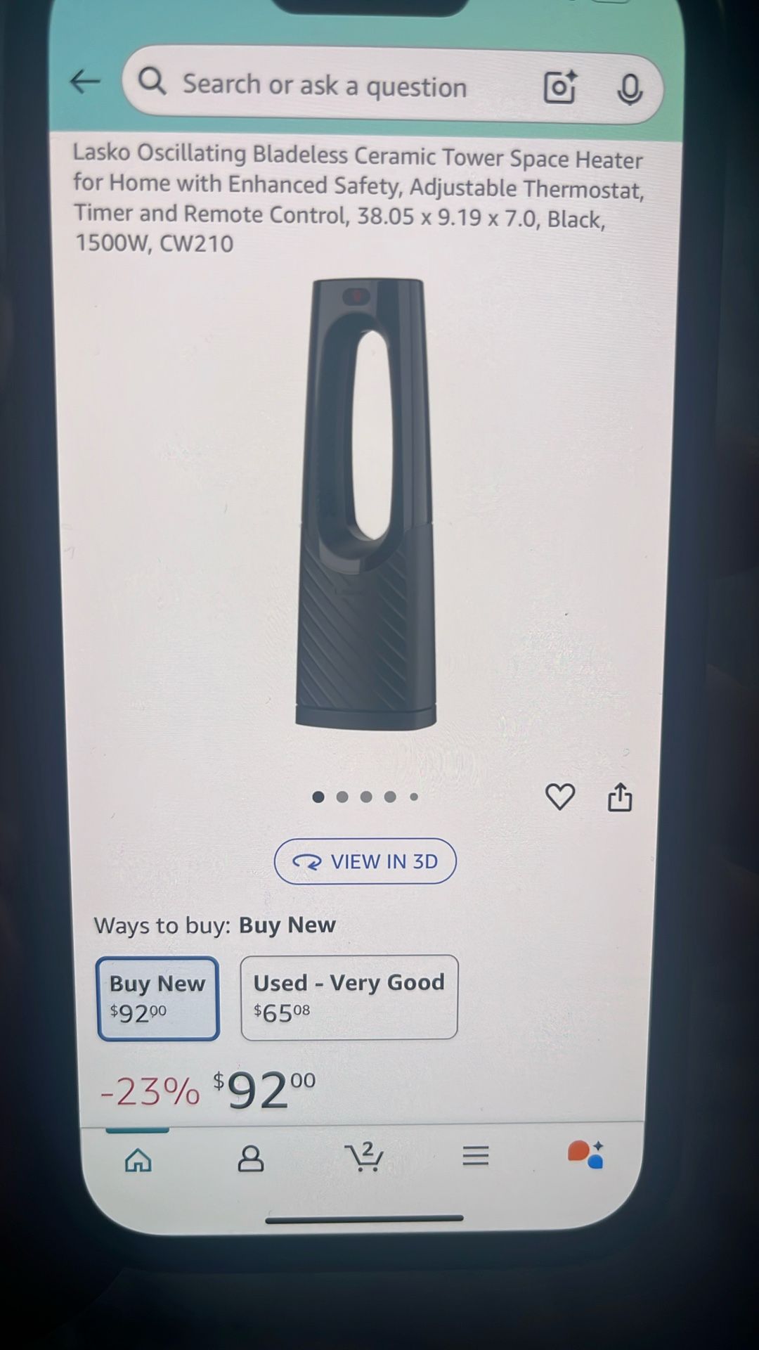 Bladeless Ceramic HEATER