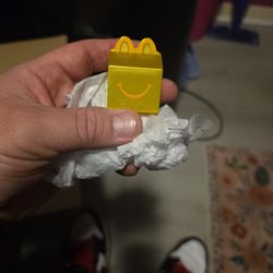 Gold McDonald's Happy Meal Mini Toy 