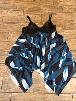 Plus size swim dress top