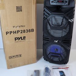 Bluetooth PA Speaker System - 600W Rechargeable Outdoor Bluetooth Speaker #852