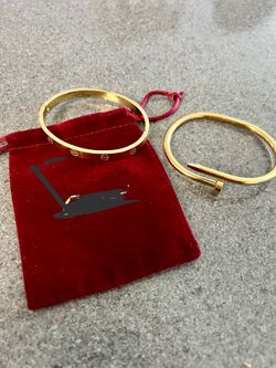 All 3 for $100…gold plated stainless steel…does not fade or, tarnish