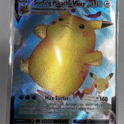 Pokémon TCG Surfing Pikachu VMAX 009/025 Celebrations 25th Anniversary NM 