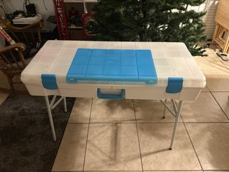 Vintage Snap ware Folding Christmas Wrapping Table