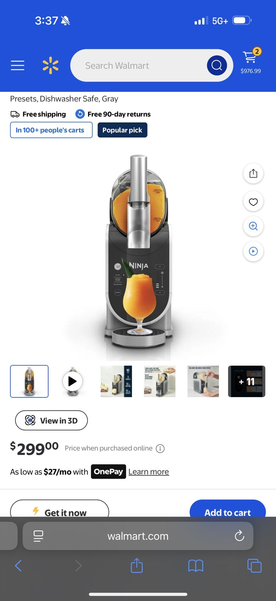 Ninja Slushie Machine