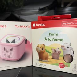 tonies Toniebox 2 Pink Farm Figures Set Interactive Audio Player Ages 1+