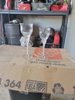 Frosted Wine Glasses