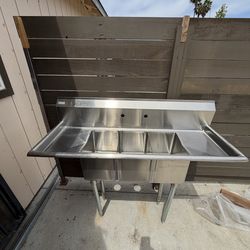 NSF restaurant 3 Compartment Sink