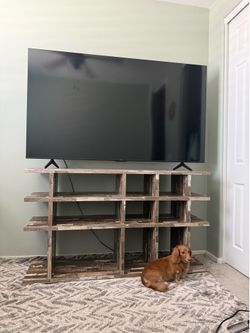 Tv stand $100 (Fits up to 86” tv) Delivery Available for additional $10