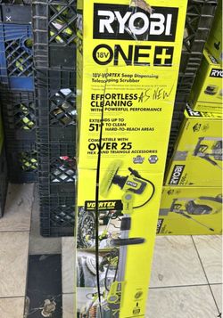 Ryobi 18v cordless telescope scrubber tool only,