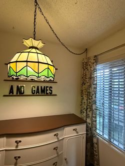 Vintage lamp stain glass