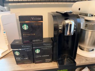 Starbucks Verismo Coffee & Espresso Machine + 3 Full Boxes of Pods
