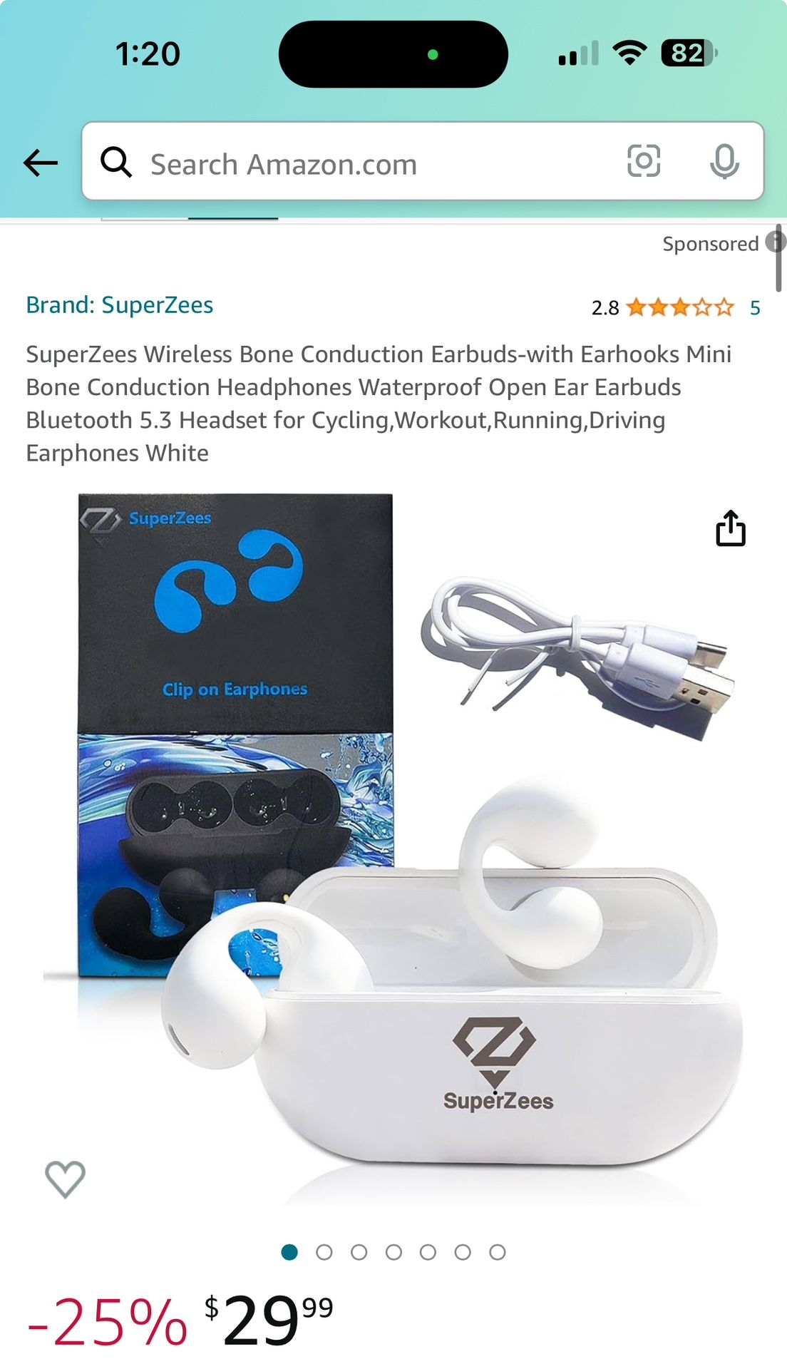 BRAND NEW: Bone Conduction Bluetooth Headphones Ear Buds 