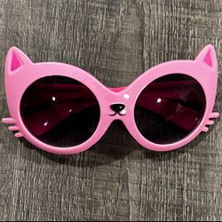 Little Kids Pink Kitty Cat Sunglasses