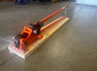 5/8 # 6 Rebar bender and cutter with with  wooden base