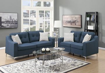 New Navy Sofa and love Seat