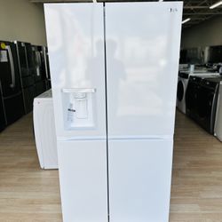 NEW Side-by-Side Smooth Touch Ice Dispenser ADA 27 Cu Ft in White - LRSXS2706W