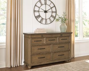 Waynely Medium Brown Dresser (Online Special Price)
