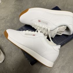 Reebok Tennis (White with Gum Soles)