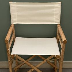 FOLDING BAMBOO DIRECTORS CHAIR - posted price is firm.