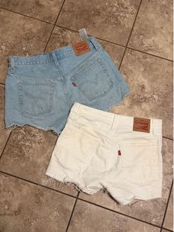 Women’s Levi’s shorts size 28 $25 for both