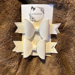 Faux Leather Bows 🎀