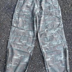Military Style Camo Fatigue Pants, XXL