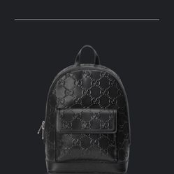 Gucci GG Embossed Backpack Medium Black