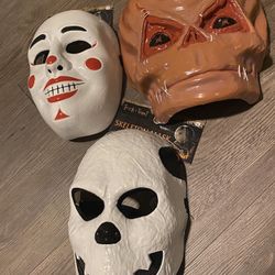 Spirit Halloween Trick R Treat Mask Bundle Lot Of 3 New With Tags Sam 