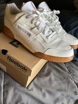 Reebok Workout Plus Size 12 White and Gum
