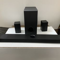 LG - S80TR Home Theater Soundbar with Wireless Subwoofer and Rear Speakers, Dolby Atmos, WOW Orchestra - Black #871