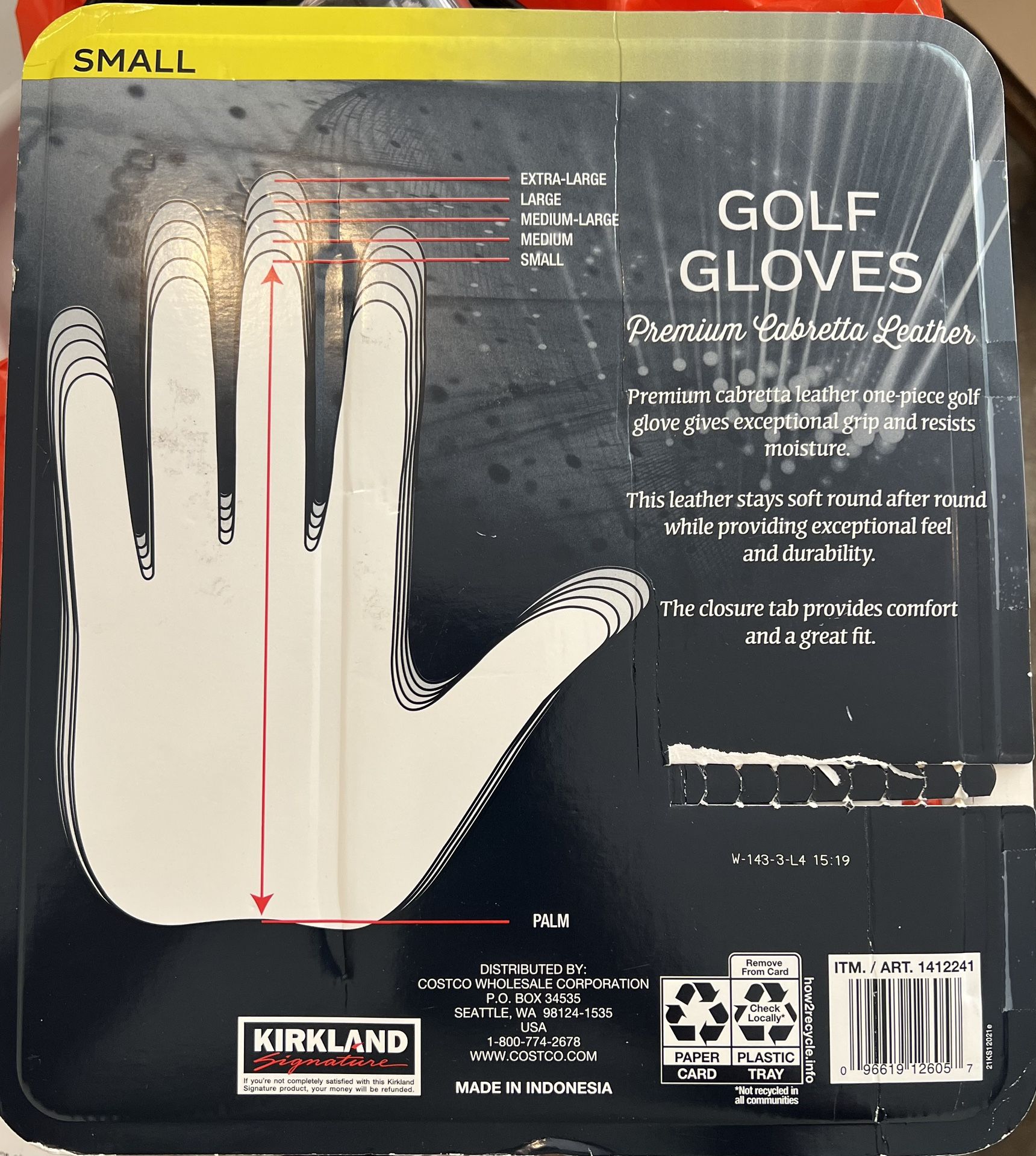 Golf Gloves - Small 4 Pack
